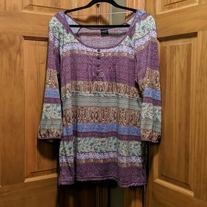 Faded Glory XL Tunic Top